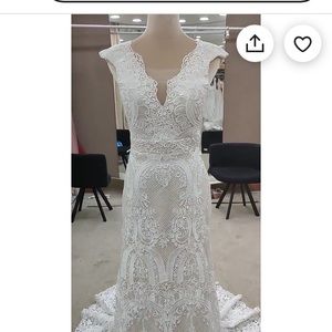 Bohemian wedding gown